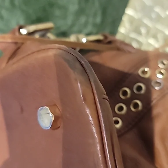 Rebecca Minkoff Morning After Bag Studded Camel Leather - Picture 11 of 12